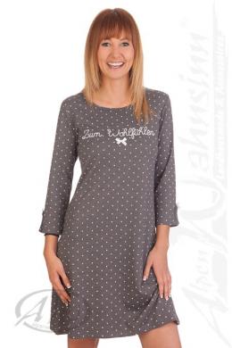 Louis & Louisa Nachthemd Damen - ZUM WOHLFÜHLEN, Grau, L