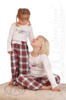 Louis & Louisa Schlafanzug Kinder - KUSCHELZEIT / Kinder, Weiß, 164/170