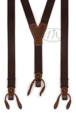 Luise Steiner Trachten Hosenträger - BASIC-DUNKEL, Braun, 110 cm