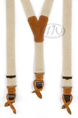 Luise Steiner Trachten Hosenträger - BASIC, Natur, 110 cm