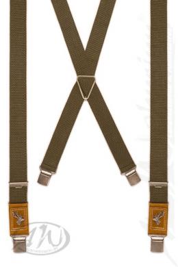 Luise Steiner Trachten Hosenträger - HAAG, Oliv, 110 cm