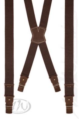Luise Steiner Trachten Hosenträger - SIMPLE-DUNKEL, Braun, 100 cm