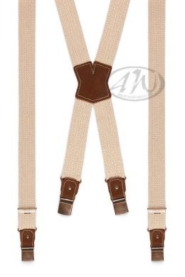 Luise Steiner Trachten Hosenträger - SIMPLE-DUNKEL, Natur, 130 cm