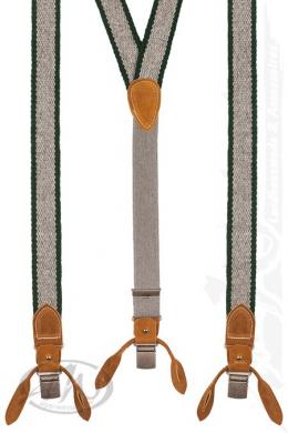 Luise Steiner Trachten Hosenträger - WEB, Grau, 120 cm