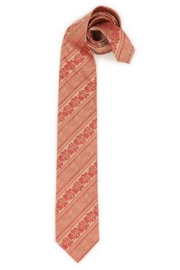 Luise Steiner Trachtenkrawatte - ORNAMENT-STREIF, Rot
