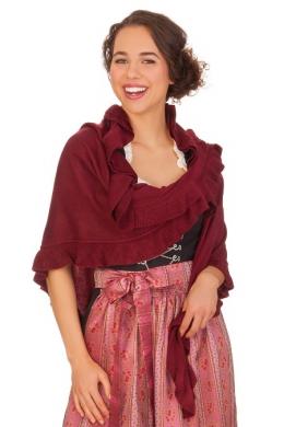 Luise Steiner Trachtenponcho - MARIANDL, Bordeaux