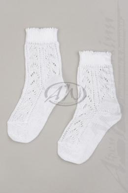 Luise Steiner Trachtensocken - LOCHSTRICK, Weiß, 29/30