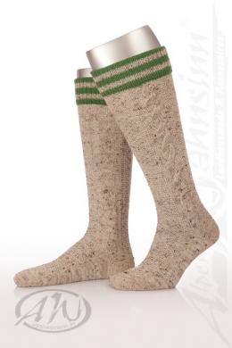Lusana Kniestrümpfe Herren - L8995RT, Apfelgrün, 42/43