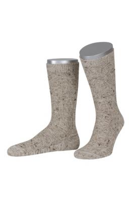 Lusana Trachtensocken - L5623, Beigemeliert, 40/41