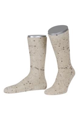 Lusana Trachtensocken - L5623, Naturmeliert, 38/39