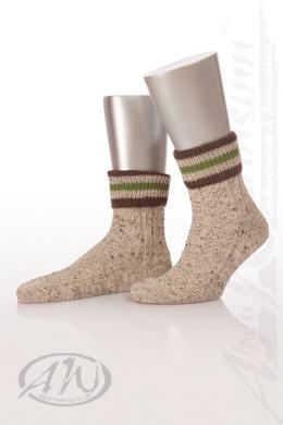 Lusana Trachtensocken - L5695RT3, Beigemeliert, 42/43