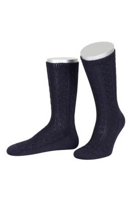 Lusana Trachtensocken - L5697, Marine, 42/43