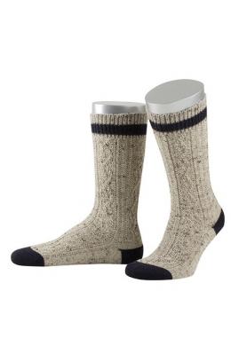 Lusana Trachtensocken - L5698T, Marine, 42/43