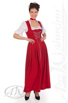 M.Stützle Dirndl lang 1tlg. - WIEBKE, Rot, 46
