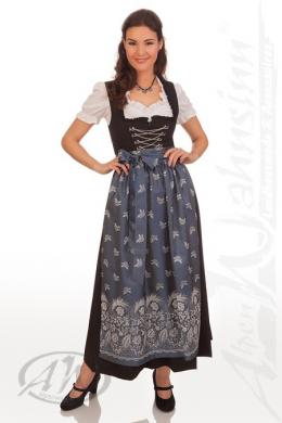M.Stützle Dirndlschürze - SC280, Rauchblau, M (38-42)
