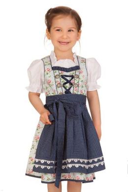 M.Stützle Kinderdirndl 3tlg. - ELLY, Blau, 92