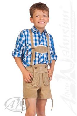 M.Stützle Lederhose Kinder, Beige, 152