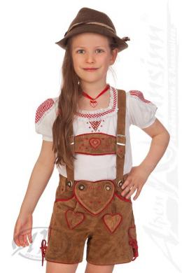 M.Stützle Lederhose Kinder - HERZIG, Braun, 176