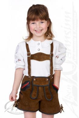 M.Stützle Lederhose Kinder, Schlamm, 86