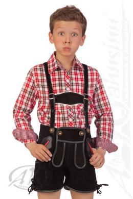 M.Stützle Lederhose Kinder, Schwarz, 92