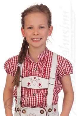 M.Stützle Mädchen Bluse - DORI, Rot, 116