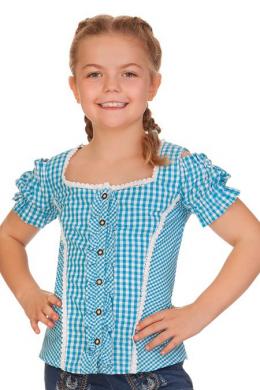 M.Stützle Mädchen Bluse - GIULIA, Türkis, 116