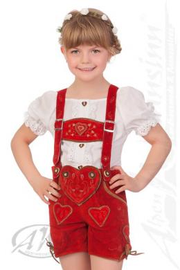 M.Stützle Mädchen Bluse - NANNERL, Weiß, 116