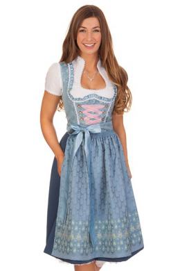 M.Stützle Midi Dirndl 2tlg. - VERENA, Hellblau, 44