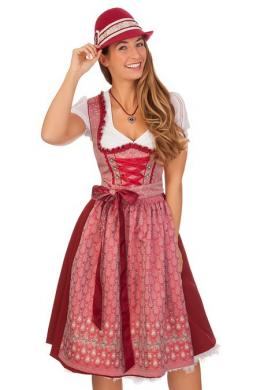 M.Stützle Midi Dirndl 2tlg. - VERENA, Rot, 42