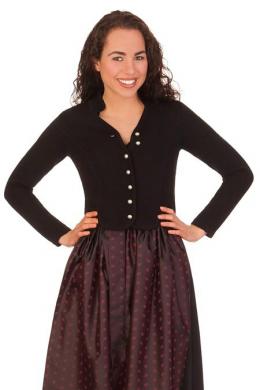 M.Stützle Trachten Strickjacke - LENERL, Schwarz, 52