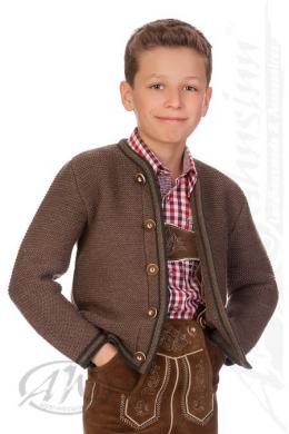 M.Stützle Trachtenjacke Kinder J003, Braun, 164