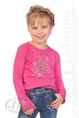 M.Stützle Trachtenshirt Kind - FLÖCKCHEN, Pink, 98