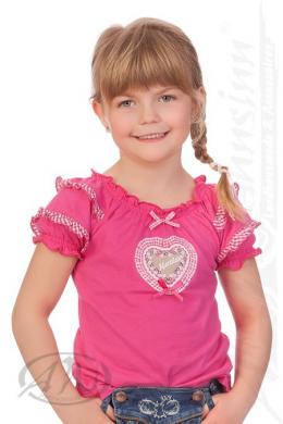 M.Stützle Trachtenshirt Kind - MELLI, Pink, 152