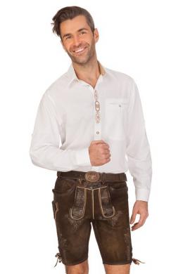 Maddox Lederhose Herren kurz - HERBERT, Nuss, 54