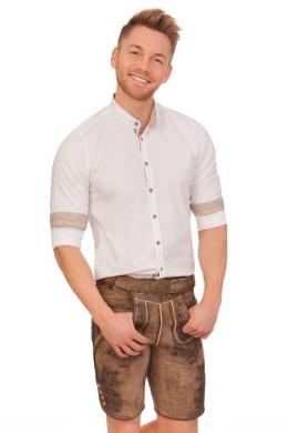 Maddox Lederhose Herren kurz - HORST, Braun, 56