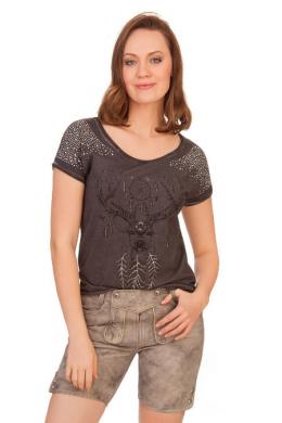 Maddox Trachtenlederhose Damen - ELSA, Stein, 36