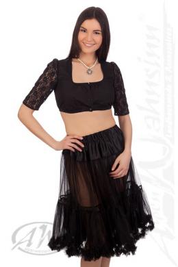 Marjo Dirndl Petticoat - JENNIFER - Länge 65 cm, Schwarz, S