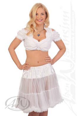 Marjo Dirndl Petticoat - JENNY - Länge 55 cm, Weiß, L