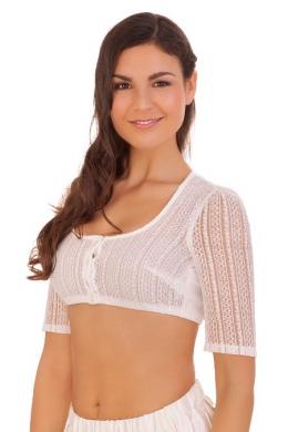 Marjo Dirndlbluse - CANDIA, Weiß, 46