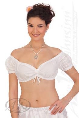 Marjo Dirndlbluse - HERZI, Weiß, 40