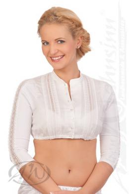 Marjo Dirndlbluse - KELLY, Weiß, 32
