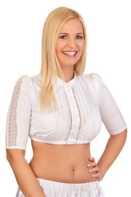 Marjo Dirndlbluse - MADLEN, Weiß, 40