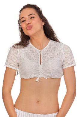 Marjo Dirndlbluse - NALA-MADLENKA, Offweiß, 38