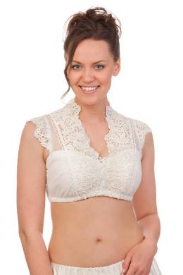 Marjo Dirndlbluse - NELLA-ELVIRA, Creme, 46