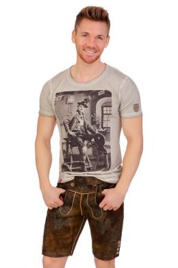 Marjo Lederhose Herren kurz - ANANDO, Rusty Brown, 64