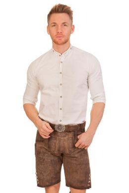 Marjo Lederhose Herren kurz - EDUARD, Braun Used, 58