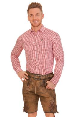 Marjo Lederhose Herren kurz - HERKE, Braungelb urig, 46