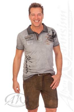 Marjo Lederhose Herren kurz - MARLON, Walnuss, 44