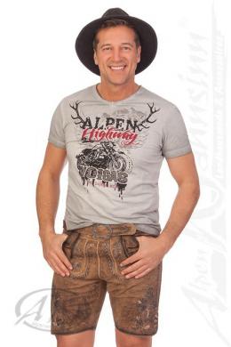 Marjo Lederhose Herren kurz - SAMUEL, Braun, 60