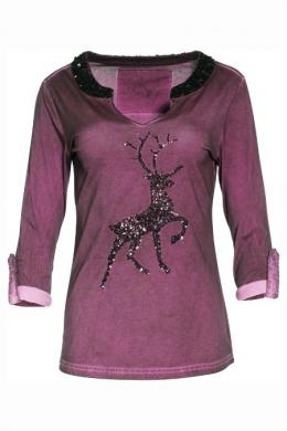 Marjo Longsleeve Damen - ROSI, Bordeaux, L